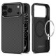 Tech-Protect Ion Carbon MagSafe Case for iPhone 18 Pro Max / 17 Pro Max - Black and Silver