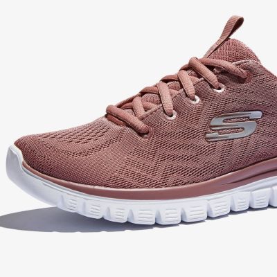 8. Skechers Graceful Get Connected Pink Women's Sneakers (12615-MVE)