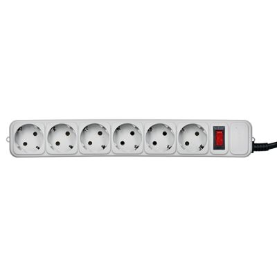 4. GEMBIRD SURGE PROTECTOR POWER STRIP 6XSCHUKO, 3M, GRAY