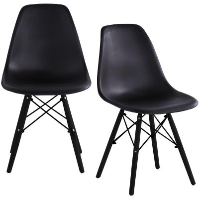 SCANDINAVIAN CHAIR MATERA BLACK SET OF 2