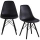 SCANDINAVIAN CHAIR MATERA BLACK SET OF 2