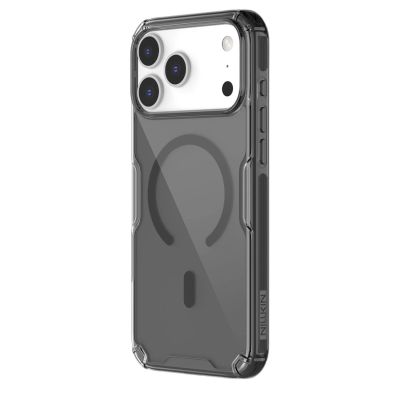 2. Nillkin Nature TPU Pro Magnetic Case Compatible with MagSafe for iPhone 17 Pro Max - Translucent Black