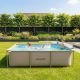 8. VIRTUFIT RECTANGULAR SWIMMING POOL 260 x 180 CM WITH FILTER PUMP BEIGE