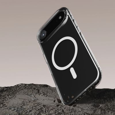 6. Puro Impact Clear D3O TPU+PC MagSafe Compatible Case for iPhone 17 Air - Transparent
