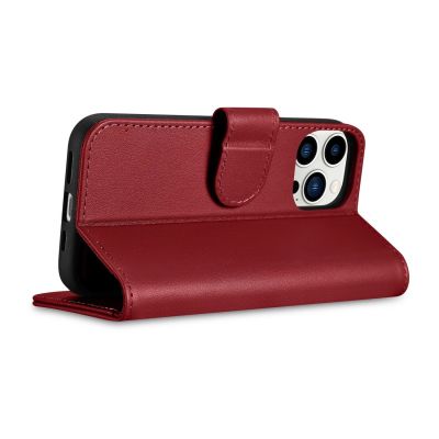 8. iCarer Wallet Case 2in1 Cover iPhone 14 Pro Max Leather Flip Cover Anti-RFID Red (WMI14220728-RD)