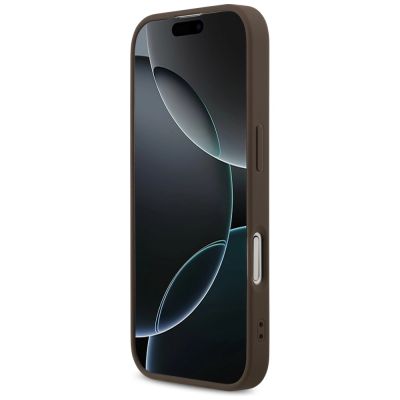 5. Guess 4G Printed Stripes MagSafe case for iPhone 17 - brown