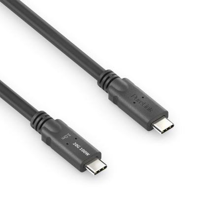 3. PureLink PI6600-030 USB Cable USB4 Gen 2x2 3m USB C 20 Gbit/s 100W Black