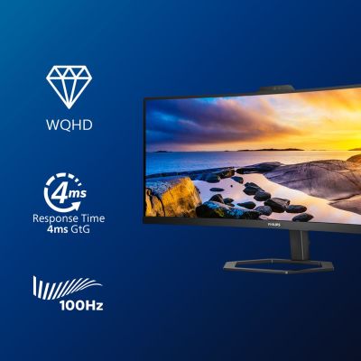 37. Philips | 34E1C5600HE/00 | 34 " | VA | 3440 x 1440 pixels | 21:9 | 4 ms | 300 cd/m2 | Black | HDMI ports 1 | 100 Hz