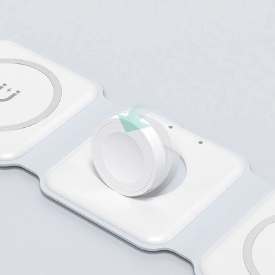 5. Dudao A11N 15W 3in1 Inductive Charger - White + USB-C / USB-C Cable