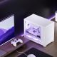 22. Jonsbo D32 STD PC Case, White, Mini Case, mATX, Tempered Glass – White