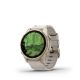 5. Garmin Fenix 8 43mm AMOLED Sapphire Titanium Soft Gold with Limestone Leather Strap