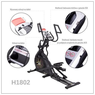 10. HMS H1802 magnetic elliptical trainer