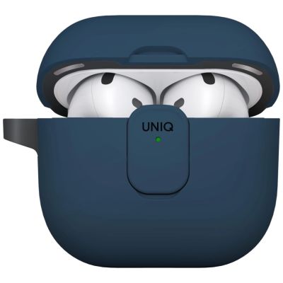 3. Uniq Clyde Lock Case for AirPods 4 - Blue