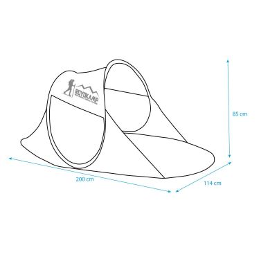 5. SELF-EXPLODING BEACH SCREEN TENT BLUE AND PINK