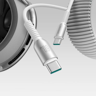 9. Joyroom S-A51 Cutting-Edge Series 60W USB-C - USB-C cable 1.2m - light gray