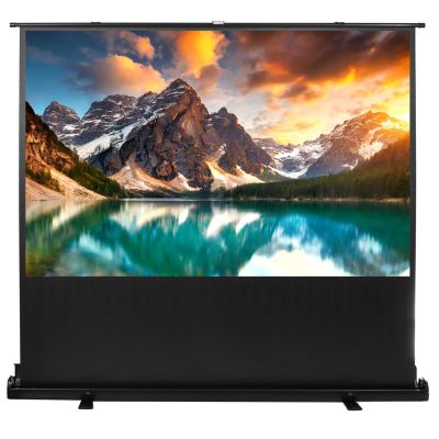 8. MACLEAN PORTABLE PROJECTION SCREEN, COMPACT, FLOOR, 100", 16:9 MC-964