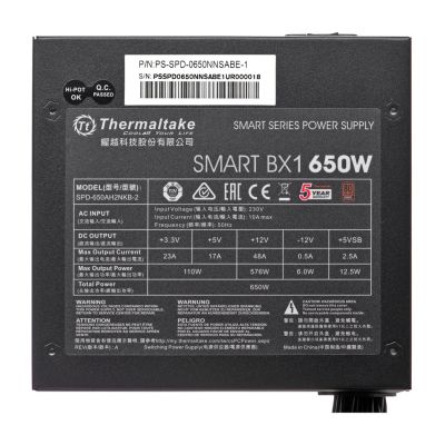 12. Thermaltake Smart BX1 PS-SPD-0650NNSABE-1 Power Supply (650W; Active; 120mm)
