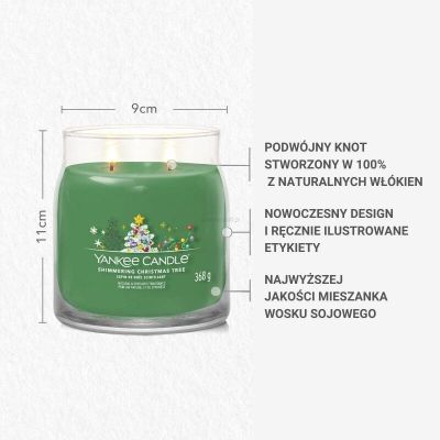Medium Candle SHIMMERING CHRISTMAS TREE YANKEE