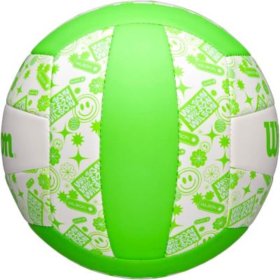 17. WILSON STAMP VB VOLLEYBALL GREEN AND WHITE