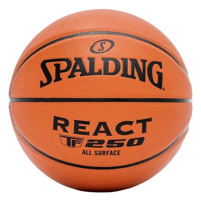 Spalding React TF-250 basketball, size 7, brown 76801Z