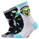 Skechers 3PPK Boys Casual Space and Smileys Socks SK41060-5801 Multicolored 23-26