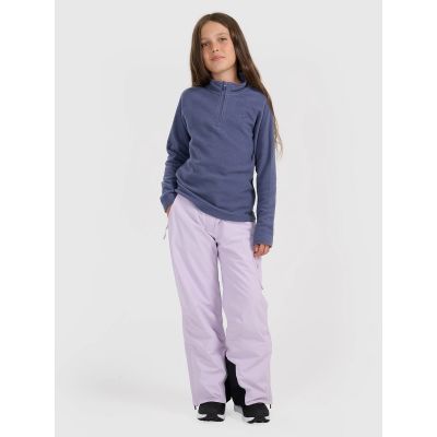 6. Girls' thermal fleece underwear (top) 4F 4FJRAW25UFLEF070-31S