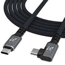 Wozinsky WPS3-UY41S USB-C USB4 40Gb/s 240W 1m 4K Angled Cable - Black