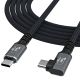Wozinsky WPS3-UY41S USB-C USB4 40Gb/s 240W 1m 4K Angled Cable - Black