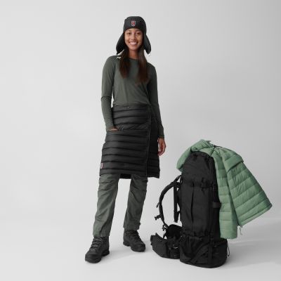 3. Fjällräven Expedition Pack Down Skirt Black women's trekking skirt (F86367-550)