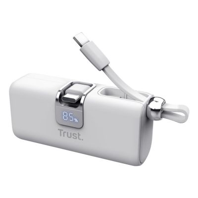 3. TRUST Pacto 5000 mAh Pocket Power Bank White