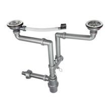 2-BOWL SIPHON - WITH 3.5' OVERFLOW