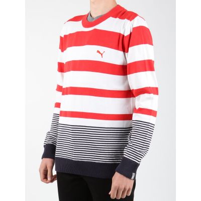 3. Puma Striped Sailing Sweater 554124-01