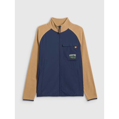 7. Regular fleece with stand-up collar men's 4F 4FRAW25TFLEM446-83S