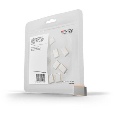 LINDY USB Type C Port Schloss orange 10 Stück