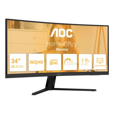 2. AOC B3 CU34B3E Computer Monitor 86.4 cm (34") 3440 x 1440 px Wide Quad HD LED Black