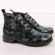 17. Women’s green patent croc ankle boots Rieker 71205-90