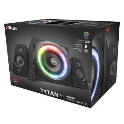 7. TRUST GXT 629 Tytan 2.1 RGB Black Speaker Set