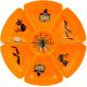 9. Halloween snack tray bowl diameter 30cm