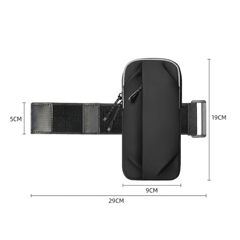 8. Wozinsky WSDB-B armband phone bag for running - black