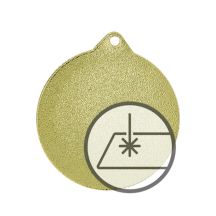 Medal with engraving on laminate