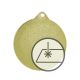 Medal with engraving on laminate