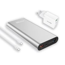 Powerbank RealPower PB-20000PD Lithium-Ion (Li-Ion) 20000 mAh Aluminum
