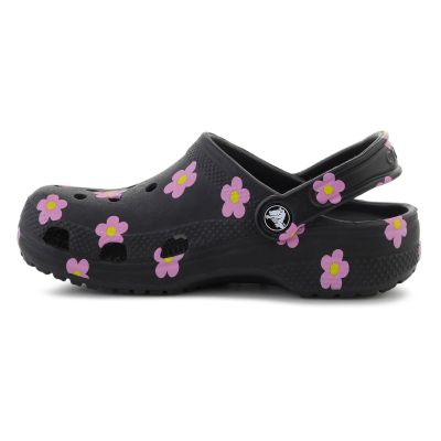 6. CROCS CLASSIC FLOWER CLOG K BLACK 212670-001