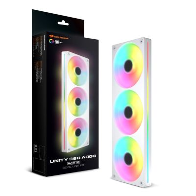 4. COUGAR CF-UN360RW-RGB? Computer Case 12cm Fan White