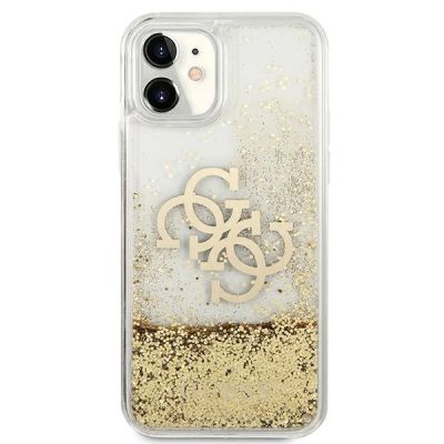 5. Guess 4G Big Liquid Glitter case for iPhone 11 6.1" / Xr - gold