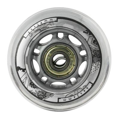 11. PU 64x24 82A TRANSPARENT (4 pcs.) + ABEC-7 (8 pcs.) NILS EXTREME SET