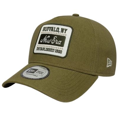 New Era Patch Line Cream 9FORTY E-Frame Adjustable Cap 60667686 Green OSFM