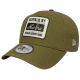 New Era Patch Line Cream 9FORTY E-Frame Adjustable Cap 60667686 Green OSFM