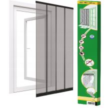 DOOR MOSQUITO NET 100X220 SLAT POLYESTER + VELCRO TAPE