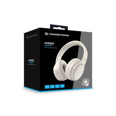 5. Conceptronic PARRIS03C Headphones/Headset Wired & Wireless Headband Music Bluetooth Cream